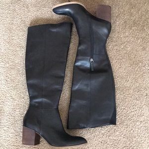 Caslon Mason Leather Tall Heel Boots